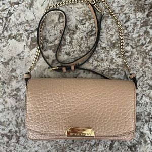 Authentic Leather Burberry Clutch Bag